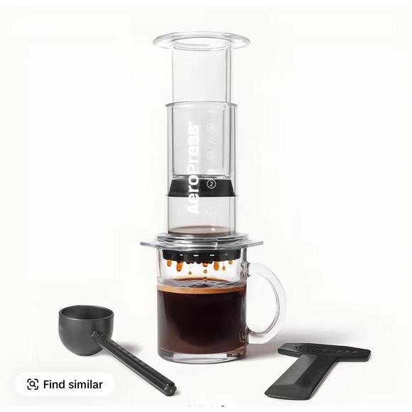 Other - AeroPress Clear Coffee Press - All-in-One French Press, Pour-Over & Espresso Sty